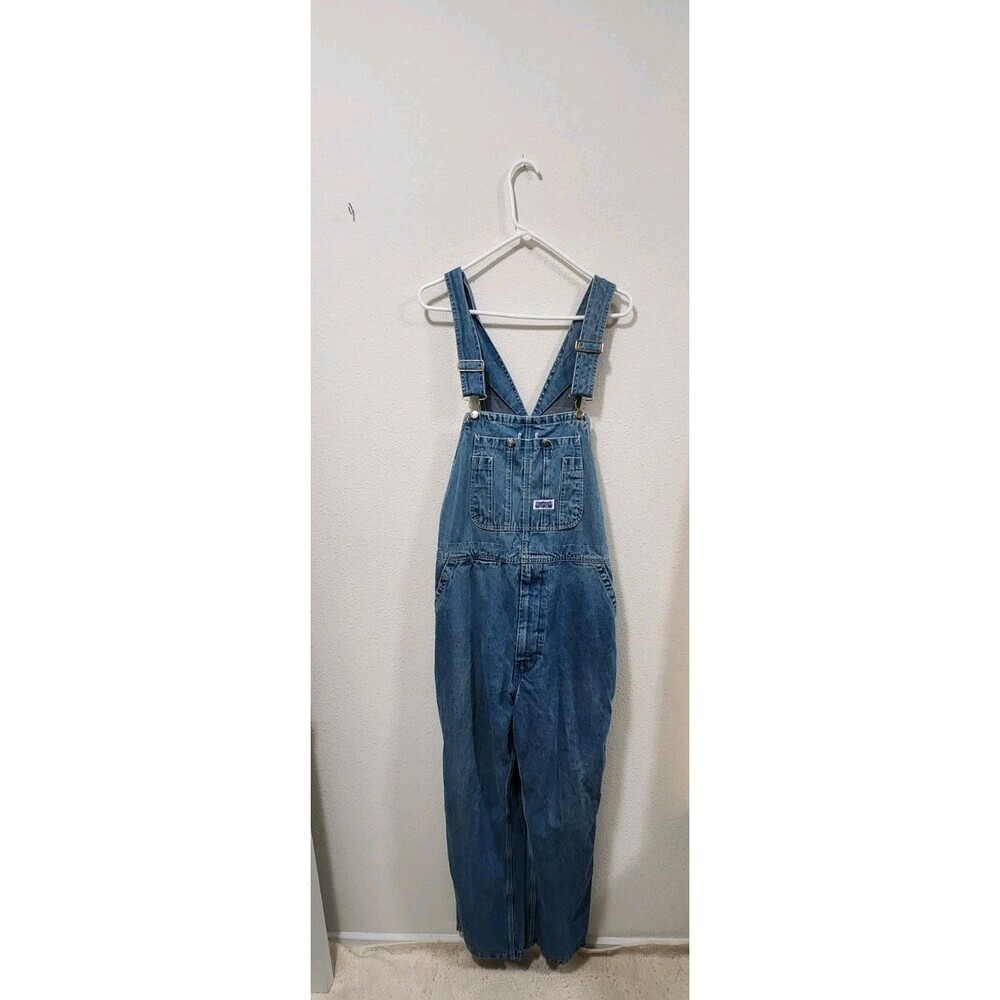 Vintage Big Smith RUSSIA MADE Denim Unlined Overalls WorkWear Men's Size 43X31